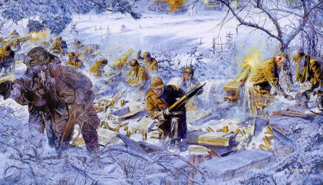 "Stopped Cold" - James Dietz - 101st Airborne Division Artillery Art